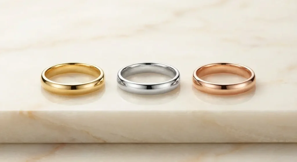 סוגי זהב: לבן, צהוב ואדום